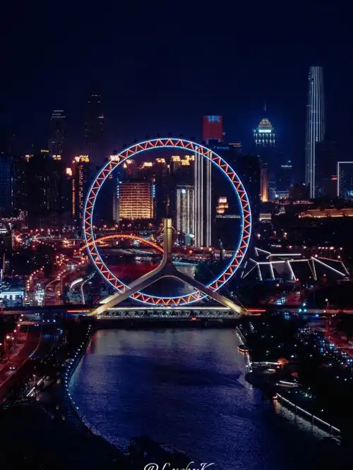天津丨天津之眼摩天轮丨夜景
