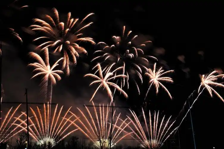 2021新年烟花秀 璀璨绽放滴水湖