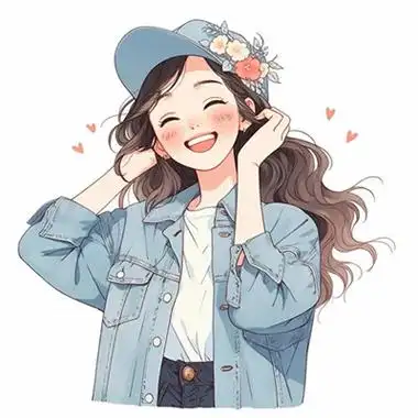 温暖微笑动漫女头像