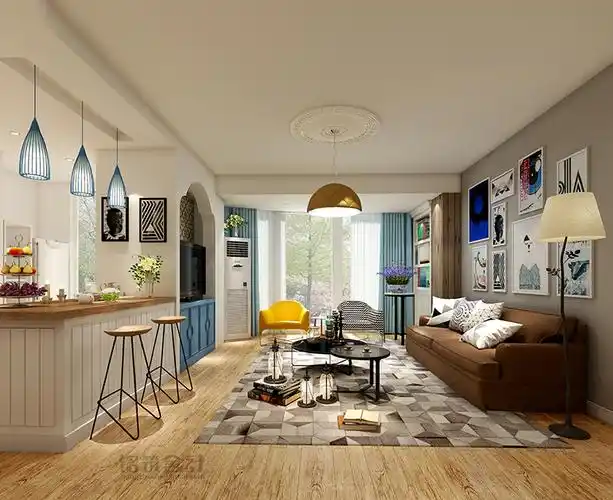 【武汉设计师晨曦】室内房屋个性化装修北欧宜家美式温馨效果图.