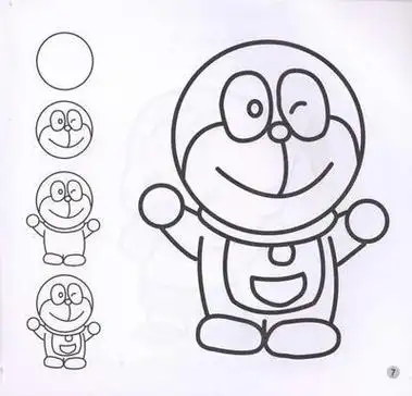 幼儿入门人物简笔画我爱简笔画宝宝涂色儿童启蒙学画画入门起步初学