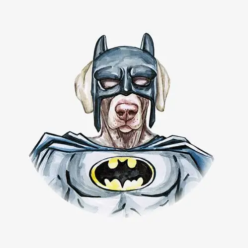 手绘水彩狗狗万磁王