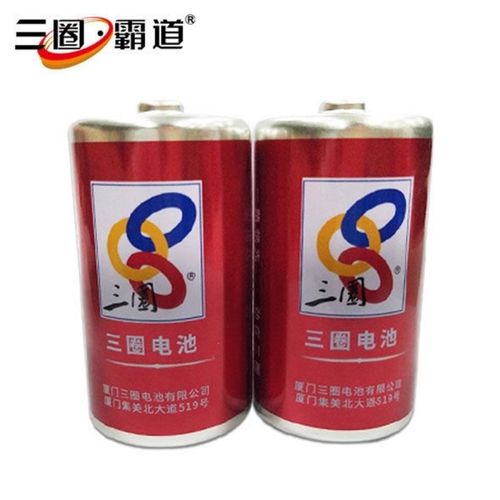 三圈电池1号碳性大号电池r20适用于热水器电池燃气灶电池手电池等