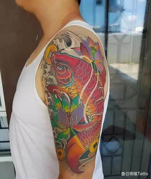 招财鲤鱼锦鲤纹身图案有推荐的吗?