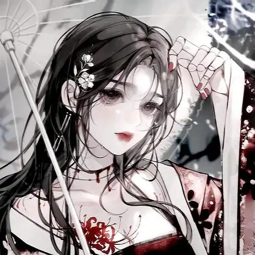 女生头像手绘古风黑暗系 手绘头像图片大全 -【爱个性】