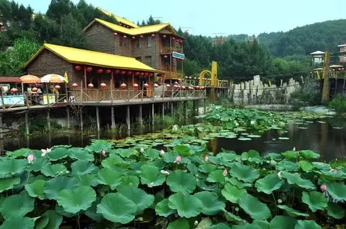 刘老根的龙泉山庄--之二,山庄和山庄的荷花