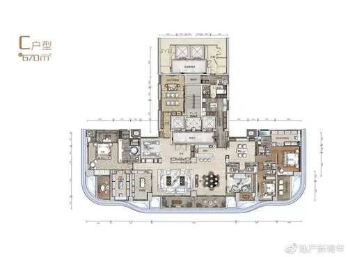 前海宝中顶尖豪宅前海观一大平层未来奢侈品