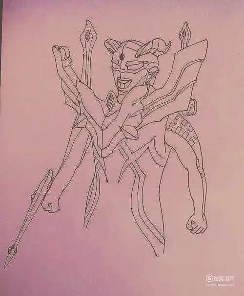 终极赛罗奥特曼怎么画