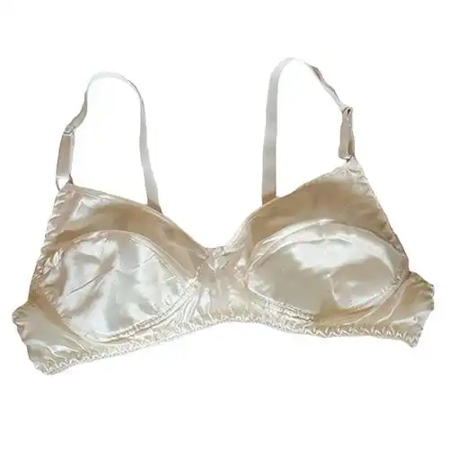 无钢圈无海绵 轻薄真丝文胸双面100%桑蚕丝内衣女全罩杯大码 - 女士