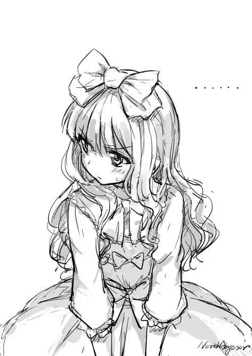 动漫人物简笔画少女9张3简笔画表白图片网