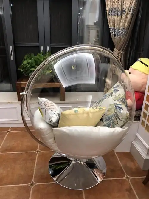 北欧风品质透明泡泡椅落地玻璃半球阳台吊篮网红太空吊椅摇篮秋千