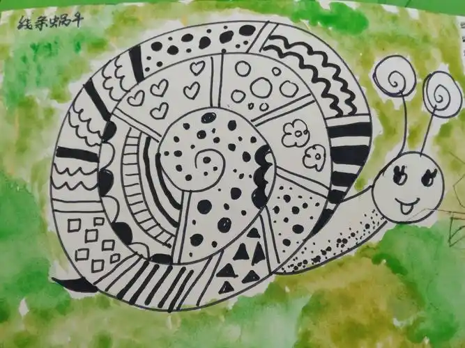 伏羲蒙学馆惠画堂教学点学前班试听课《线条蜗牛》