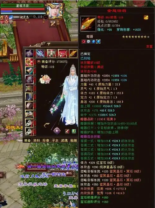 天龙八部第一桃花星月楼影最新装备图88宝石网友土豪巅峰