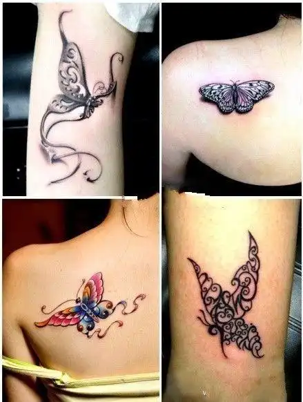 欧美个性纹身女非主流图片