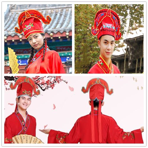 喜婆婆公公帽子相公新郎搞怪唐伯虎江南四大才子整蛊用品