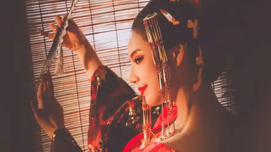 日本花魁妩媚撩人写真