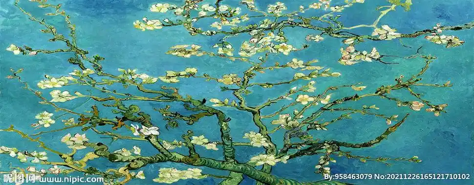 世界名画梵高油画杏花超高清图片
