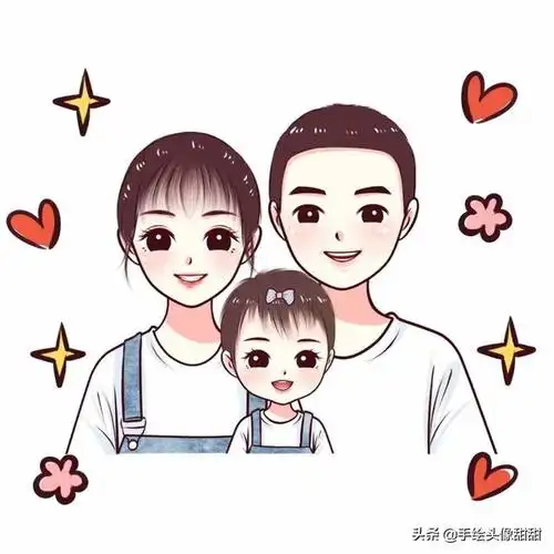 2020全家福卡通头像,有家人陪伴的小日子,才是最幸福的时光