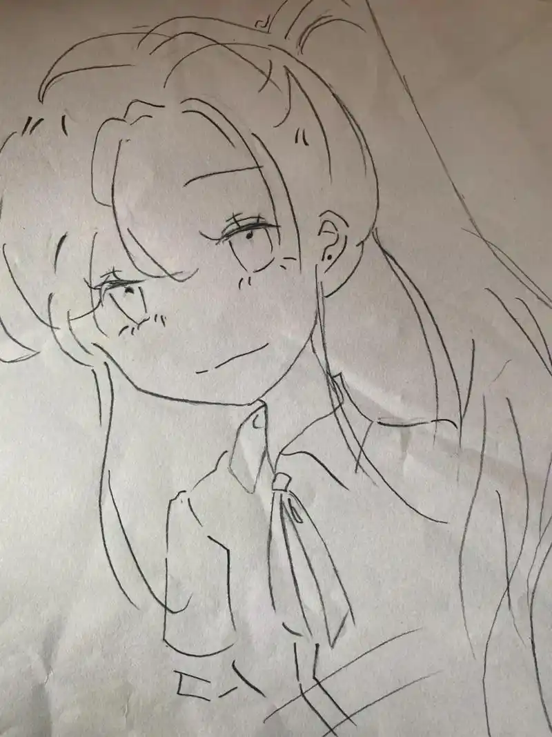 动漫手绘 #日常瞎画 女儿的动漫画. - 抖音