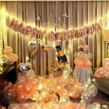 成人生日气球装饰套餐布置儿童公司生日会场布置装饰派对用品闺蜜生日