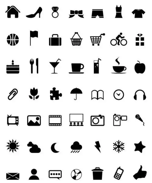 常用工具剪影图标_素材下载_ps联盟