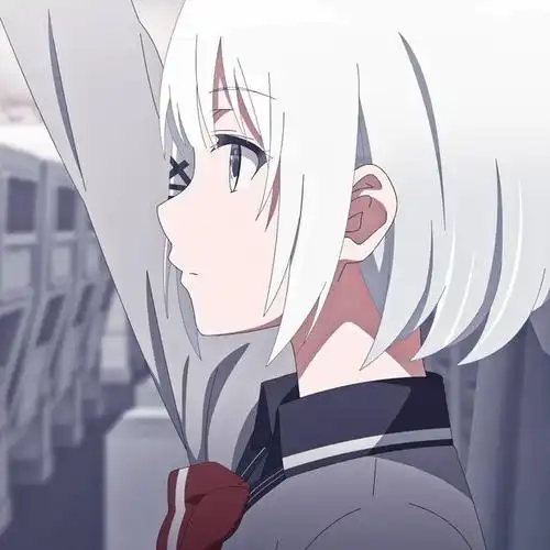 《侦探已经死了》希耶丝塔,动漫头像自剪分享,白色短发太抢眼