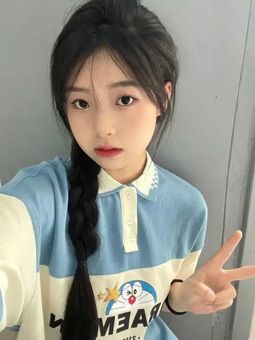 八字刘海77马尾辫05