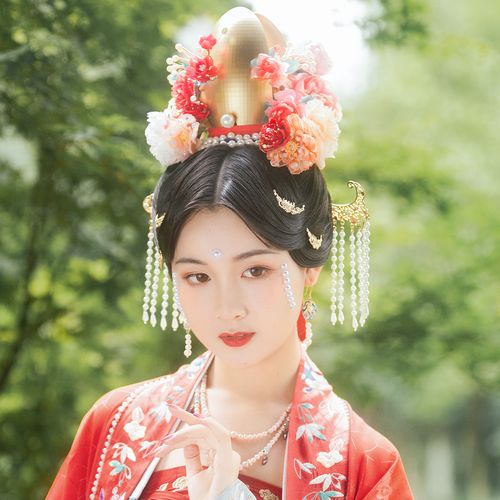 雨山古风汉服宋冠发饰配饰珍珠流苏发簪掩鬓发饰