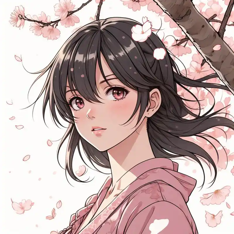 78白发美少女,漫画风头像78