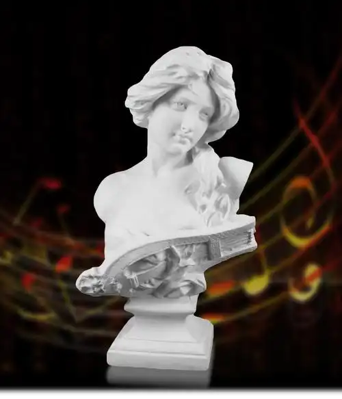 艺伯乐石膏像大琴女73cm美术素描静物写生人像教具雕塑雕像摆件