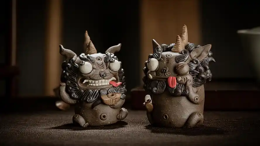 元宝招财貔貅 产地 景德镇 材质 陶土 工艺 全手工制作 烧制温度 高温