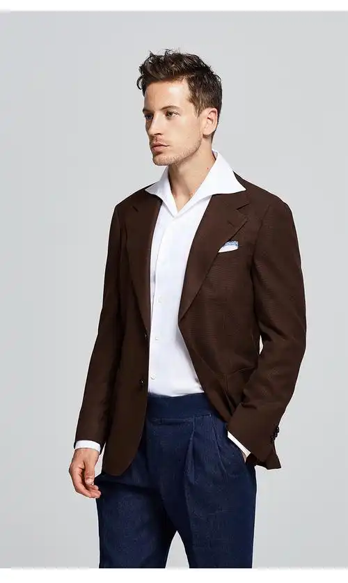 by creations lite/柏品 美利奴纯羊毛单西 复古商务正装西装外套