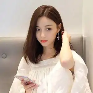 假发女短发中分直发逼真自然全头套学生圆脸中长发气质齐肩锁骨发