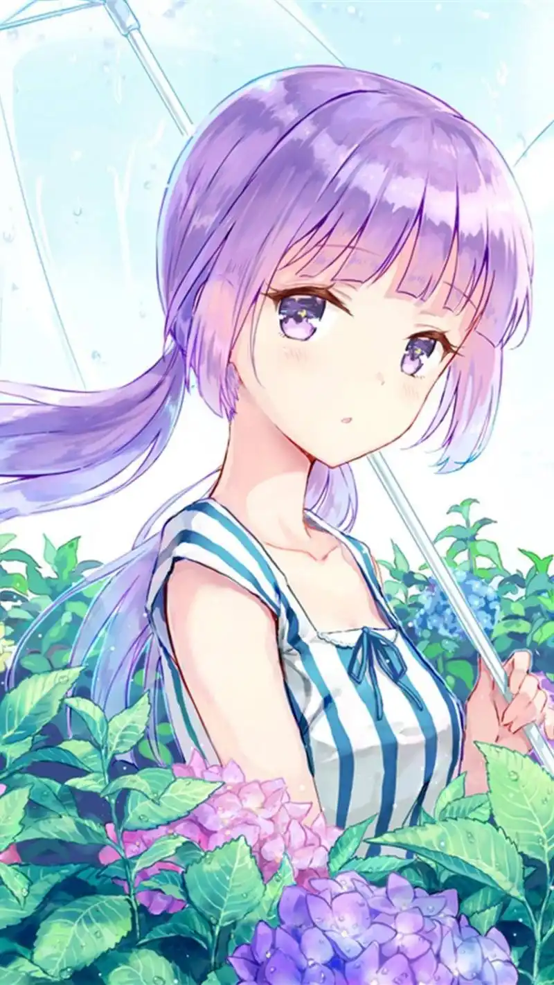 乖巧二次元少女,高清图片,手机锁屏桌面-壁纸族