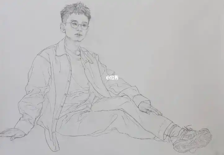 的,也很有意思这次有幸请到了帅哥朋友@jixinyuan来做模特#线性素描