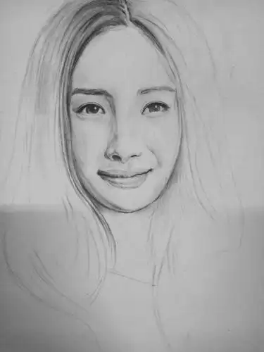 1.素描第一幅:杨幂