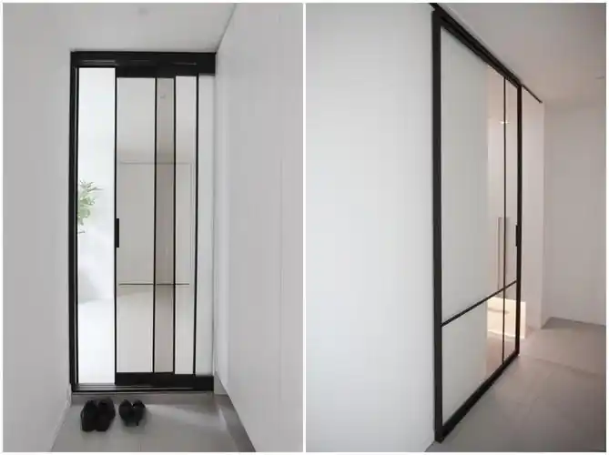 入户门玄关装修效果图(入户门正对主卧门解决效果图) - 小新网