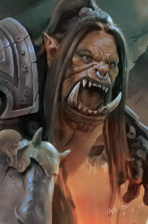 格罗姆·地狱咆哮 - 插画 - 摸鱼网 - ∑(っ°Д°;)っ 让世界更萌