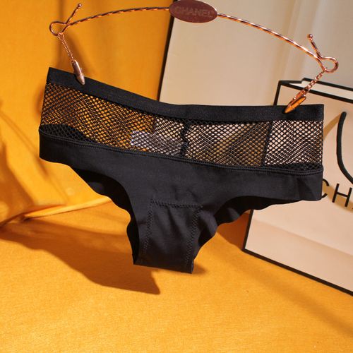 好货▲网纱 冰丝▲女士内裤低腰透气超薄三角裤性感蕾丝小内内