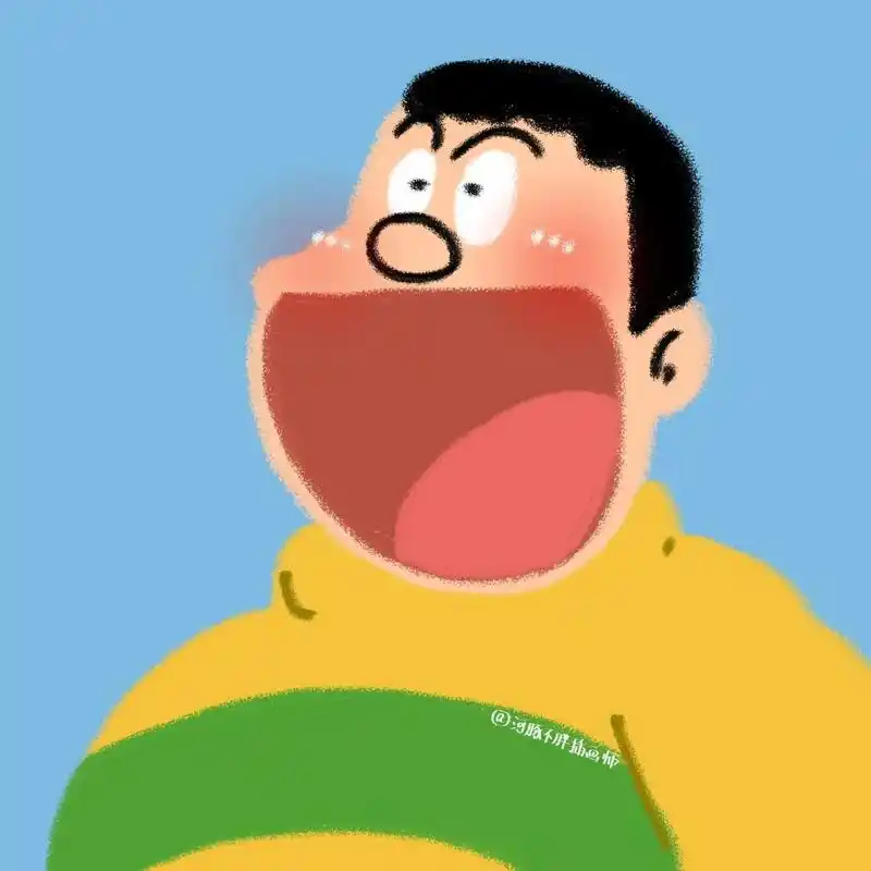 胖虎可爱头像 给粉丝画的,希望你们喜欢