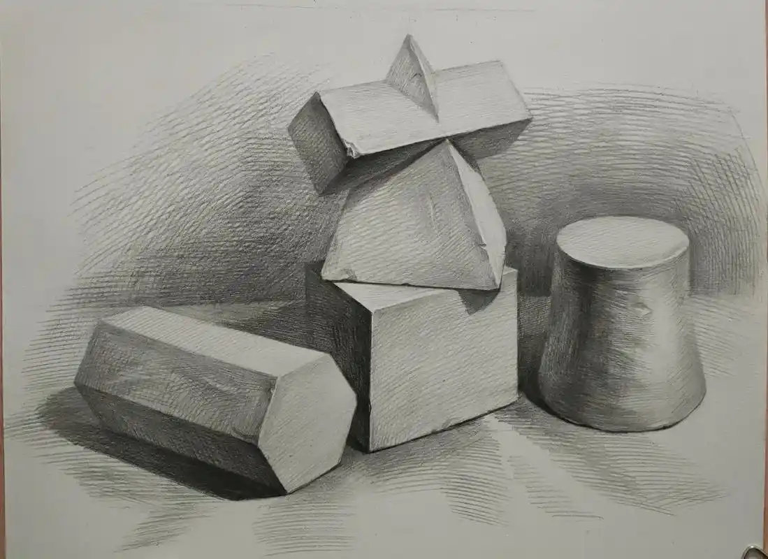 抖音图文来了 零基础学几何体#素描 #素描教程 #素描静物 - 抖音