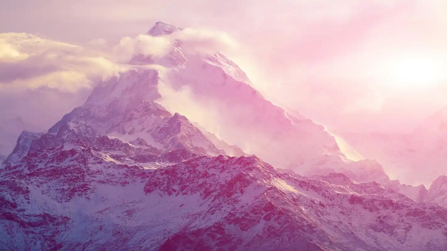 精选壮观的山峰山顶风光美景壁纸图片