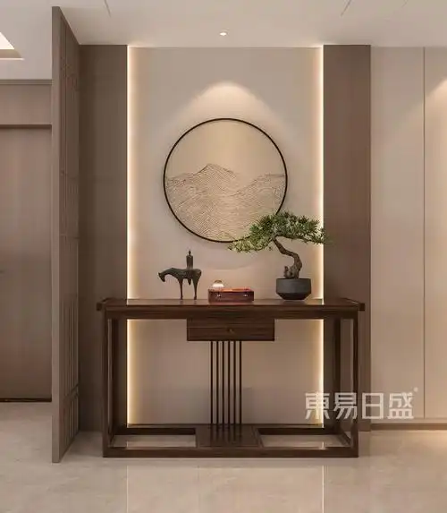 新中式玄关装修效果图-东易日盛装饰集团官网