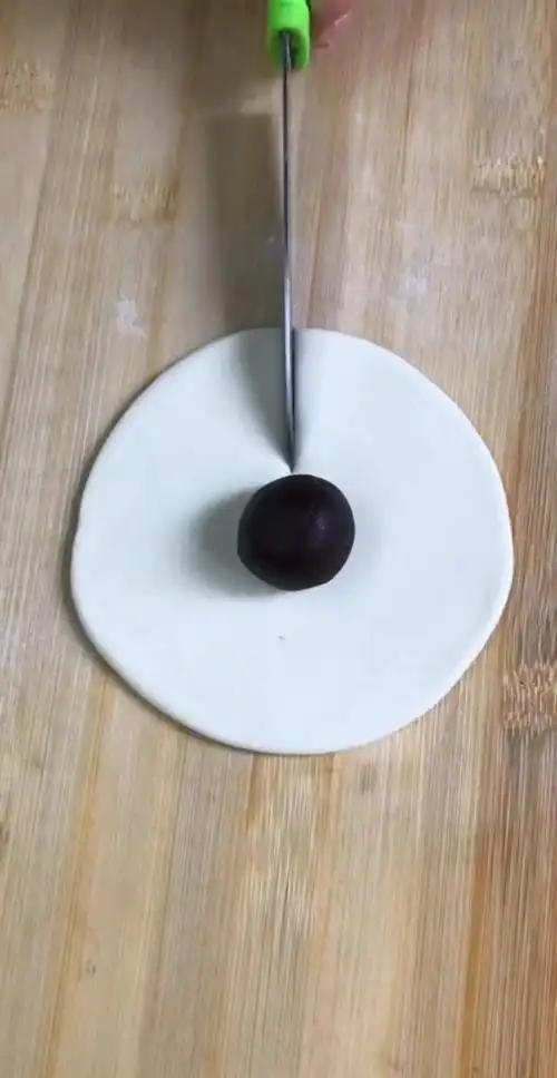 美食#花样豆沙包手法!