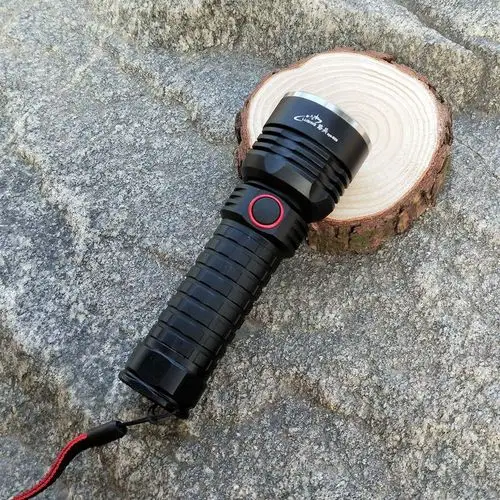 新款调焦强光手电led户外远射大功率铝合金手电筒usb充电式电筒