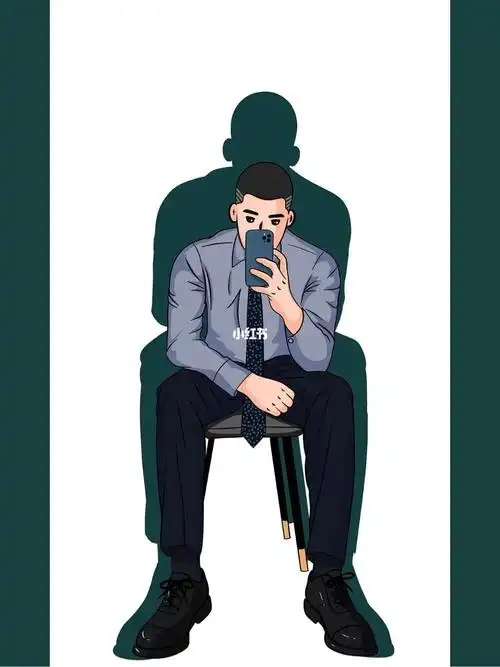 画个寸头正装靓仔