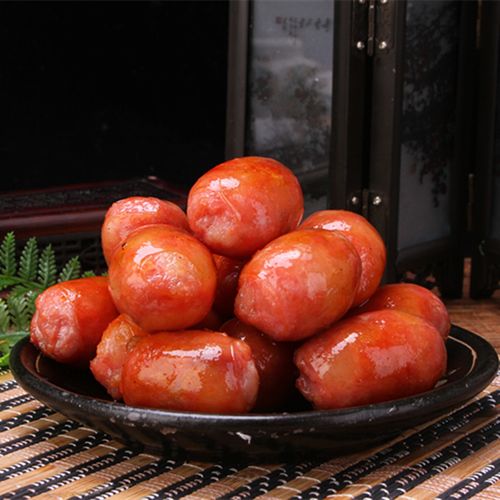 台湾一口肠粒粒肠 儿童早餐台湾香肠烤肠纯肉不掺粉批发500g包邮