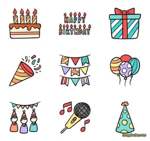 过 strong>生日 /strong>的小女孩简笔画步骤图女孩简笔画