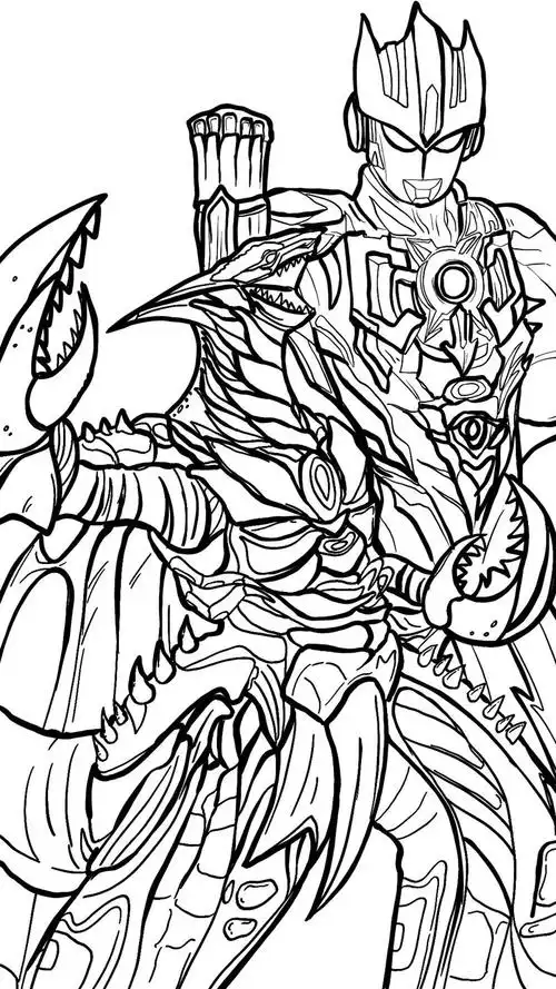 怪兽简笔画之奥特曼