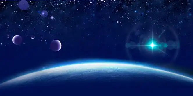 宇宙星球科技感背景